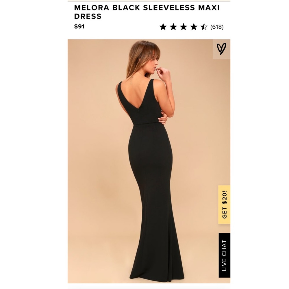 Melora Black Sleeveless Long Dress